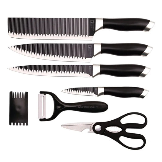 EVERWEALTH 7-Piece Kitchen Knife Set - ER-0528