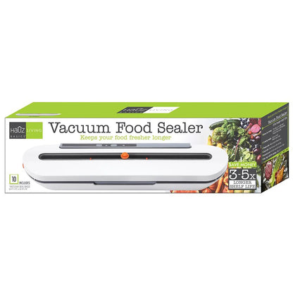 HAUZ - Vacuum Bag Sealer, 10 Bags Included , Compact Design