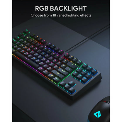 AUKEY Mechanical Keyboard Compact 87Key with Gaming Software