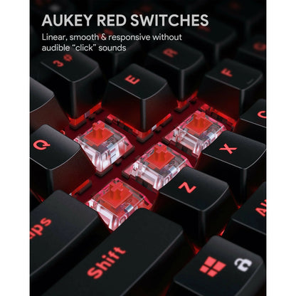 AUKEY Mechanical Keyboard Compact 87Key with Gaming Software