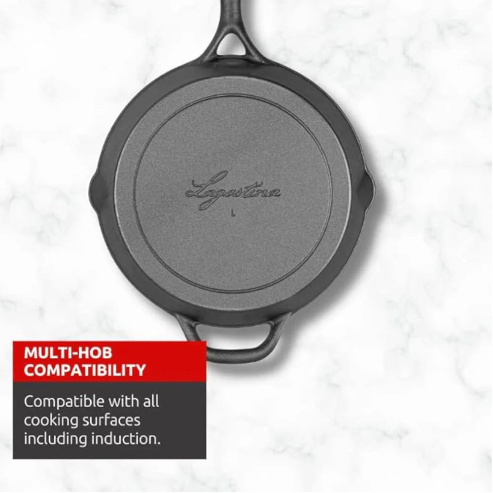 LAGOSTINA Pre-Seasoned Cast Iron Skillet 26CM