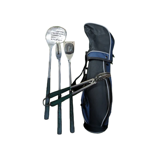 Golf BBQ Utensil Set - 5pc Green & Black