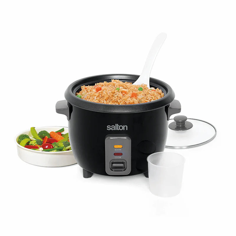 SALTON Automatic Rice Cooker 6 Cup Black