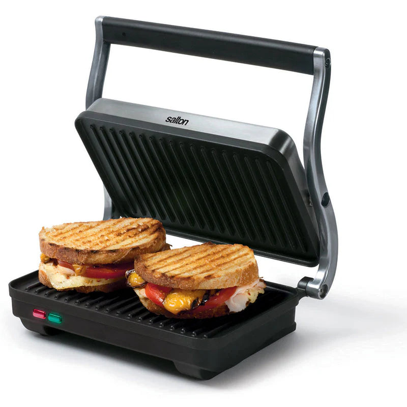 SALTON Stainless Steel Panini Grill