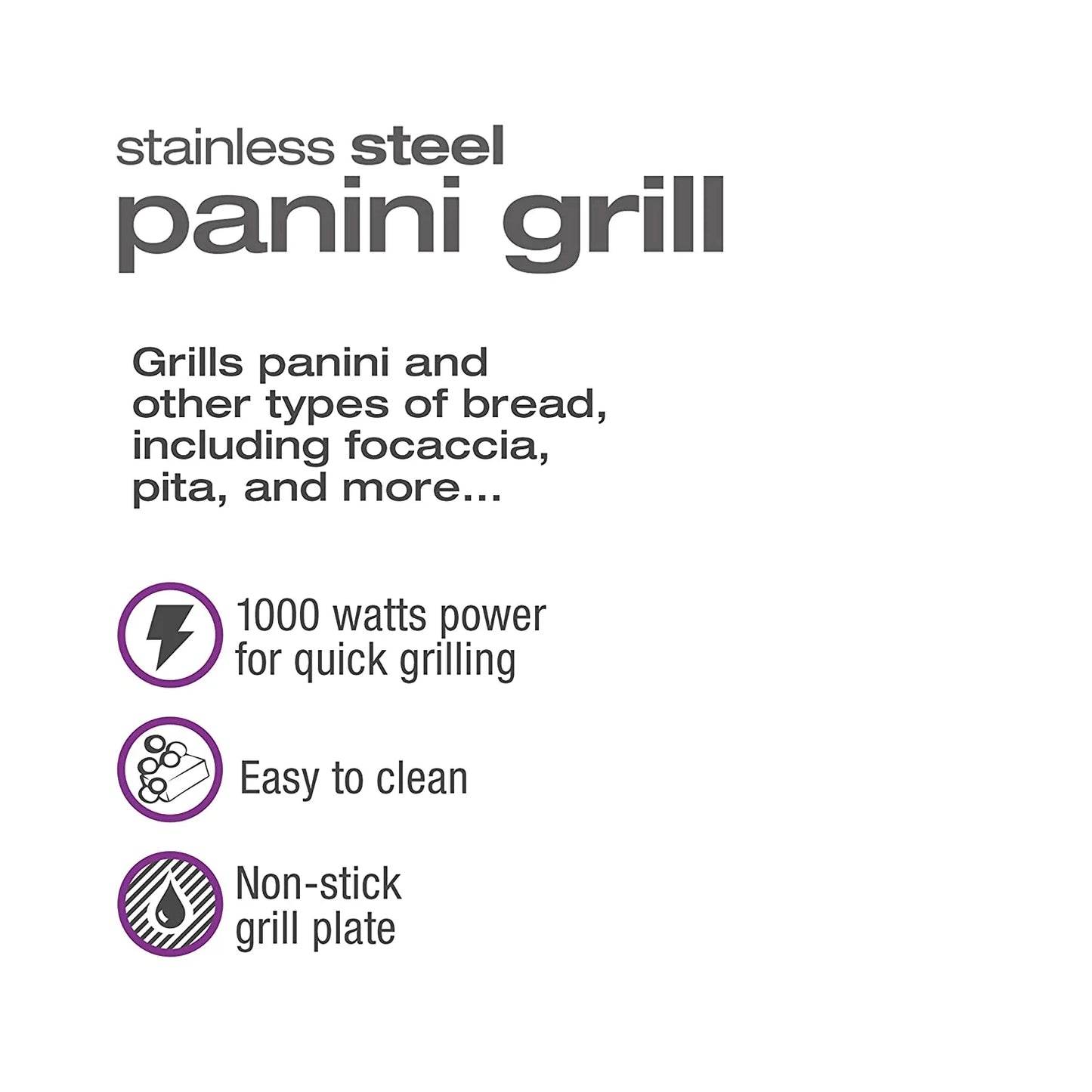 SALTON Stainless Steel Panini Grill