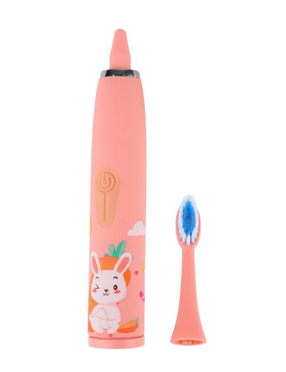 Ultrasonic Kids Electric Toothbrush USB Rechargeable-Pink