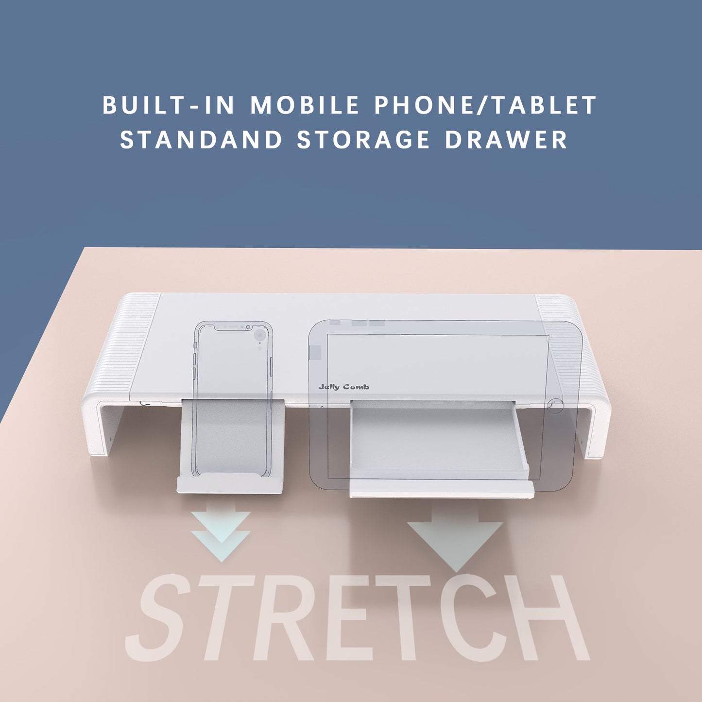 JELLY COMB Foldable Computer Monitor Stand Riser