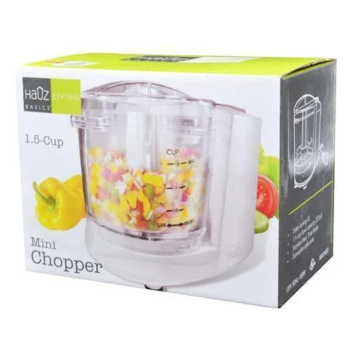 HAUZ Mini Food Chopper 1.5 Cups - White