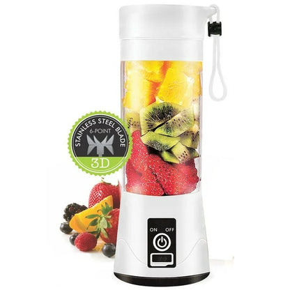 Hauz Portable Personal Blender, 380 mL Capacity, USB Reachargeable - White