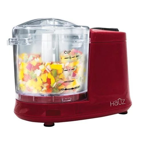 Hauz Mini Food Chopper 1.5 Cups - Red