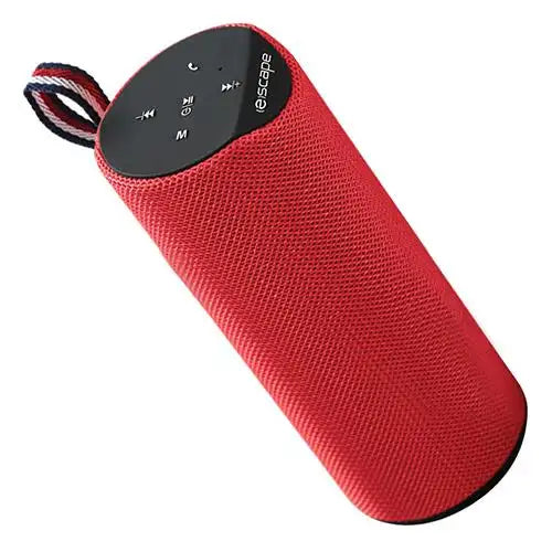 ESCAPE Wireless Fabric Speaker with FM Radio, Red
