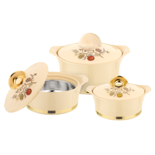 ASIAN Falcon 3pc set Insulated Casserole Hot Pot