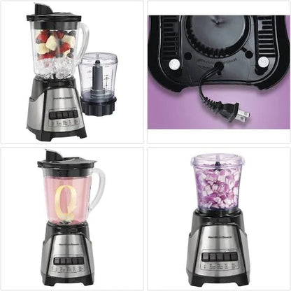 HAMILTON BEACH Power Elite Blender with Chopper 700W