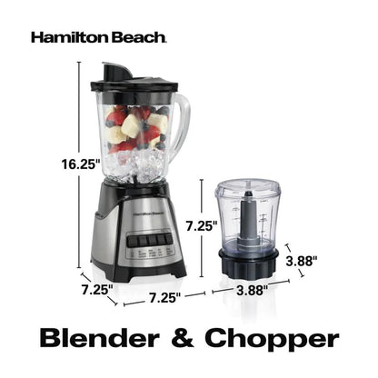 HAMILTON BEACH Power Elite Blender with Chopper 700W