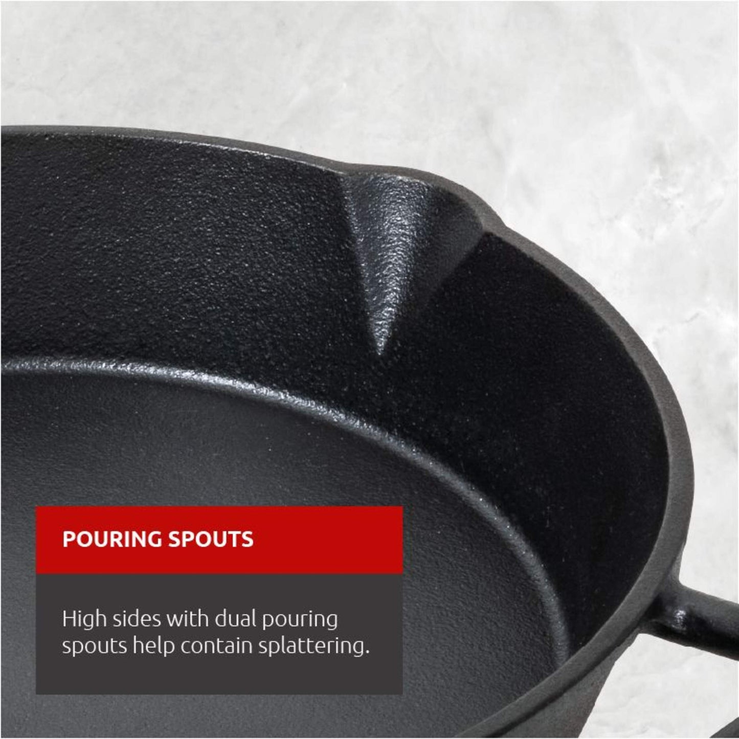 LAGOSTINA Pre-Seasoned Cast Iron Skillet 30CM