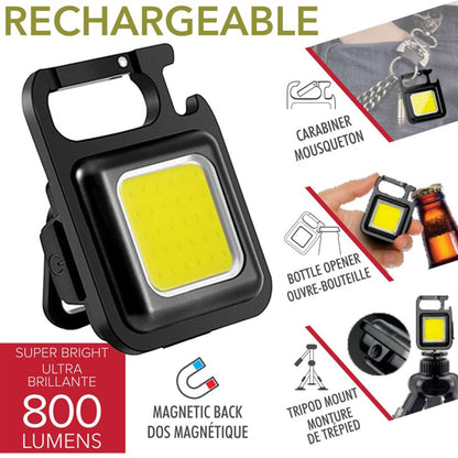 RCA Rechargeable Multifunctional Mini COB Flashlight 800 Lumens - RFL247