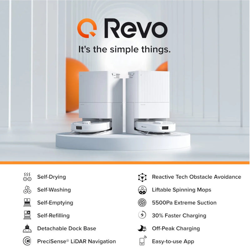 Roborock QX Revo QX0PEA robot vacuum and mop with multifunctional dock