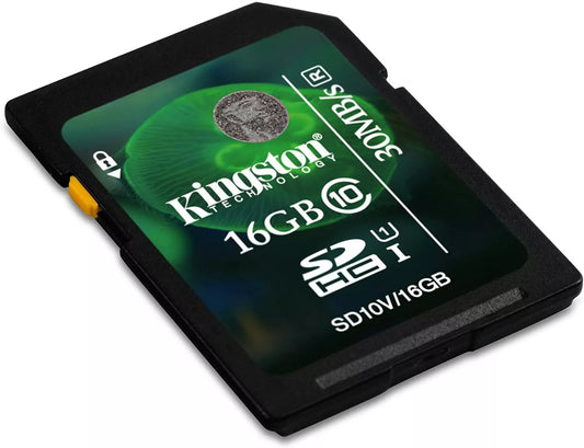 KINGSTON SD SDHC Class 10 Memory Card 16GB for Camera