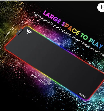 VICTSING RGB Gaming Mouse Pad Large