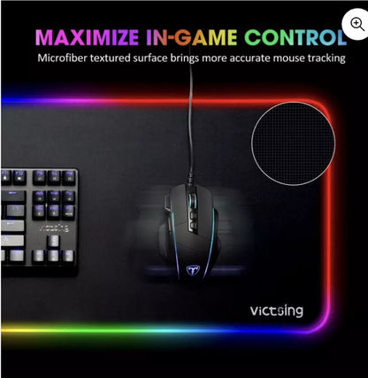 VICTSING RGB Gaming Mouse Pad Large