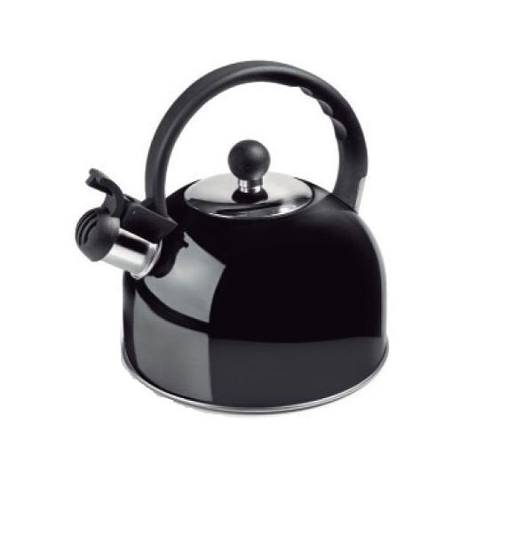 HAUZ Whistling Stovetop Stainless Steel Kettle 2L Black