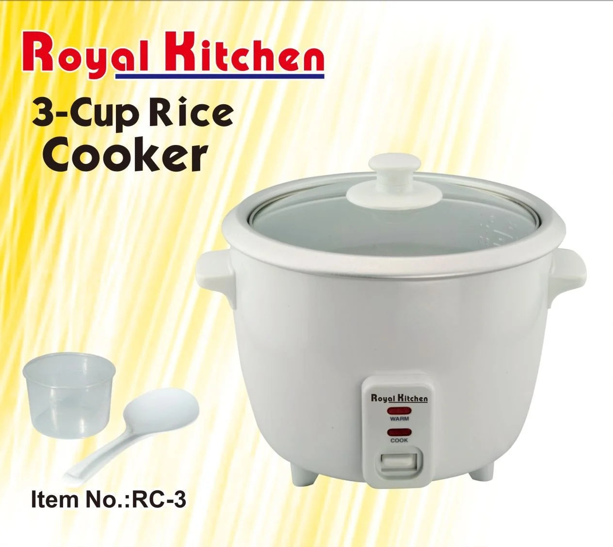 Royal Kitchen Rice Cooker 3Cups