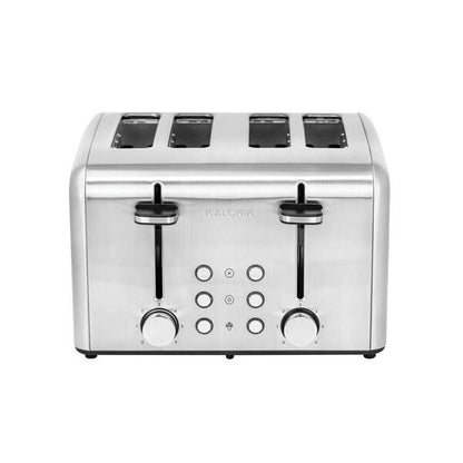 KALORIK 1800-Watt 4-Slice Stainless Steel Wide Slot Toaster