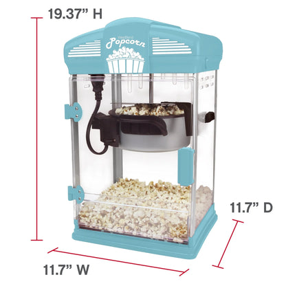 WEST BEND Theater Crazy Stirring Oil Popcorn Maker 4 Qt Blue -PC8251BL13